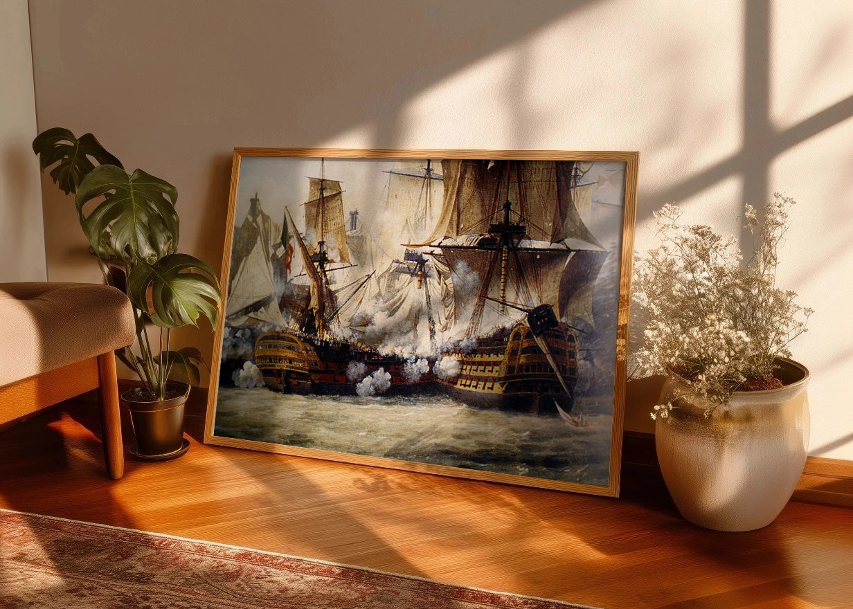 Cuadro Batalla de Trafalgar 1805 (Crepin)