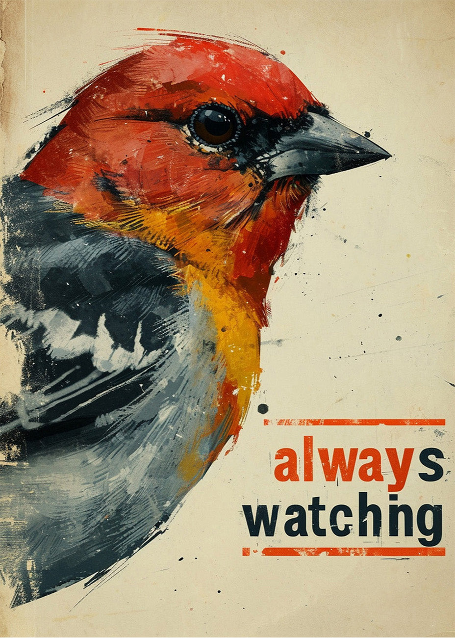 Cuadro Bird - always watching
