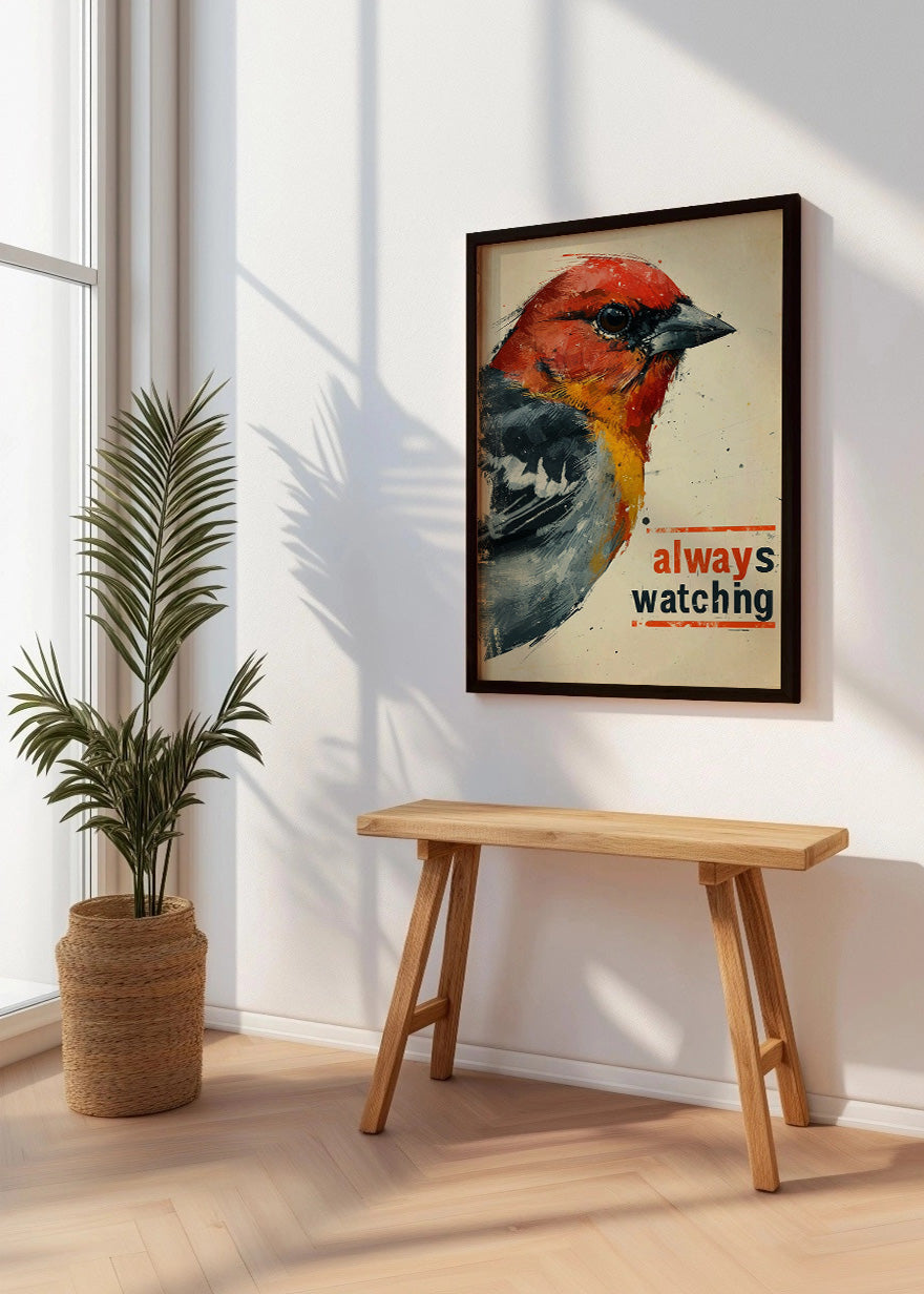 Cuadro Bird - always watching