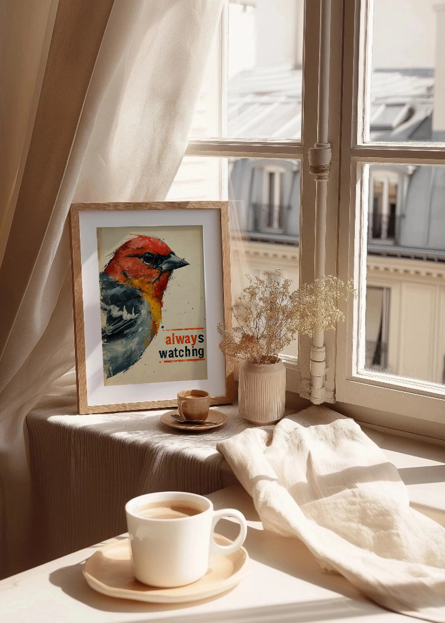 Cuadro Bird - always watching