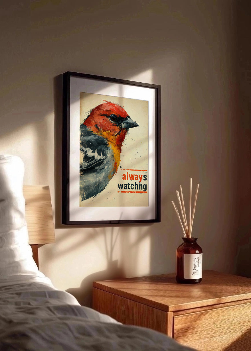 Cuadro Bird - always watching