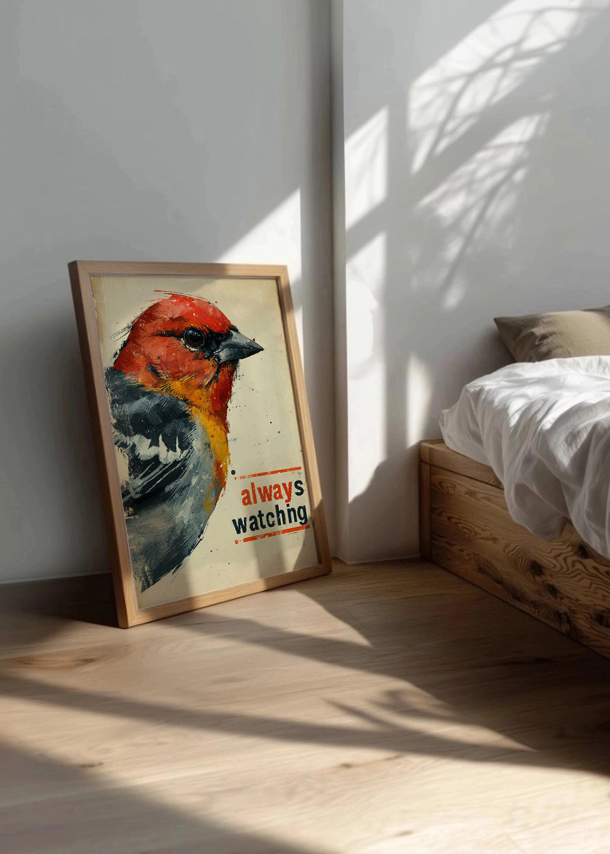 Cuadro Bird - always watching