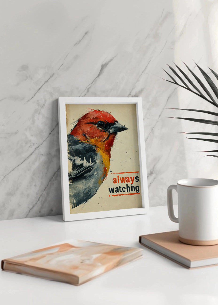Cuadro Bird - always watching