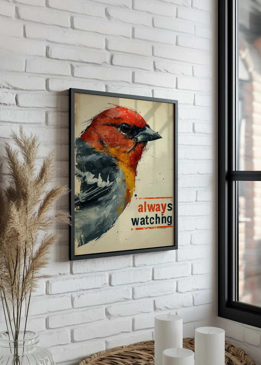 Cuadro Bird - always watching