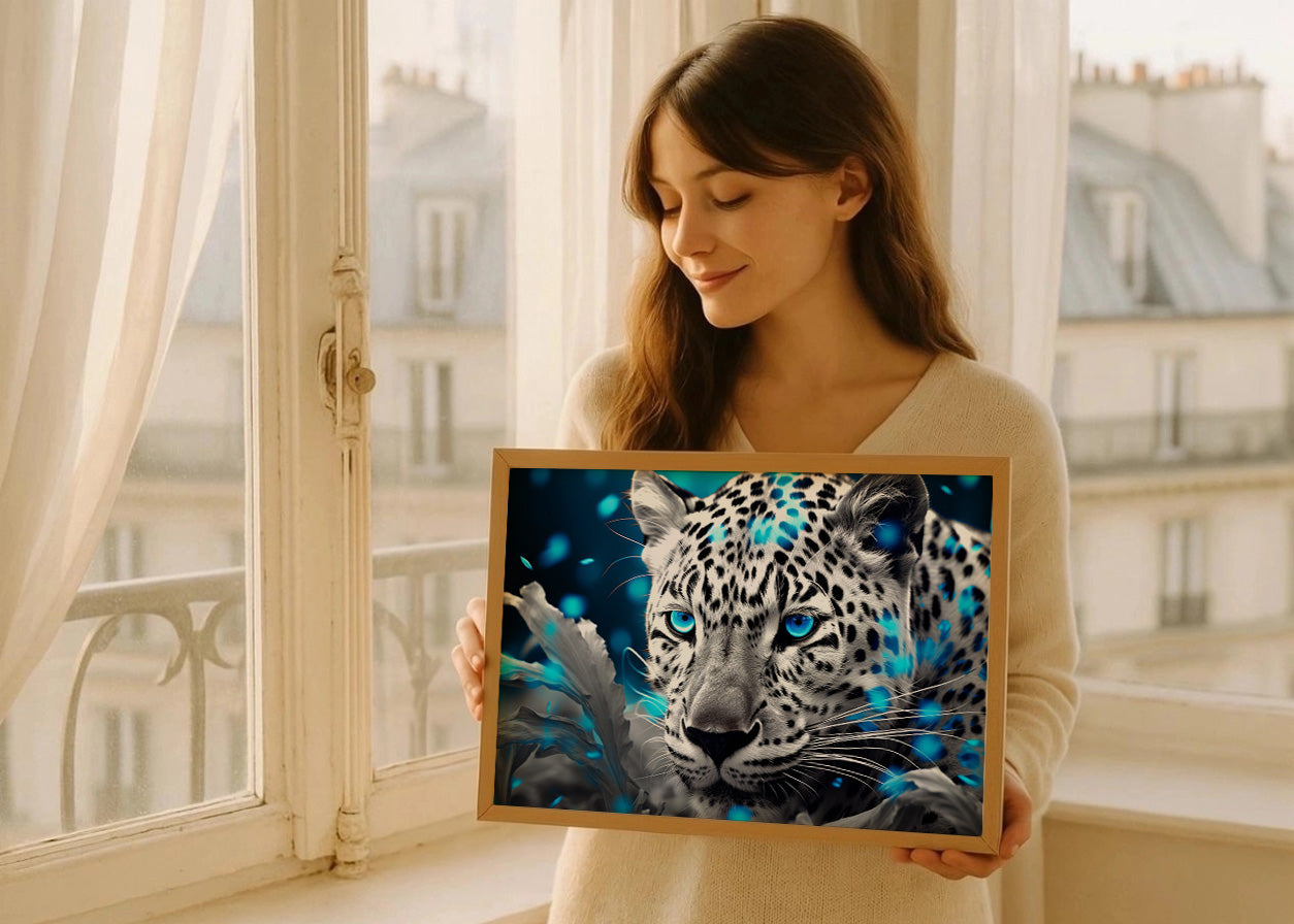 Cuadro Blue-Eyes White Tiger