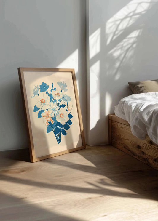 Cuadro Blue bouquet