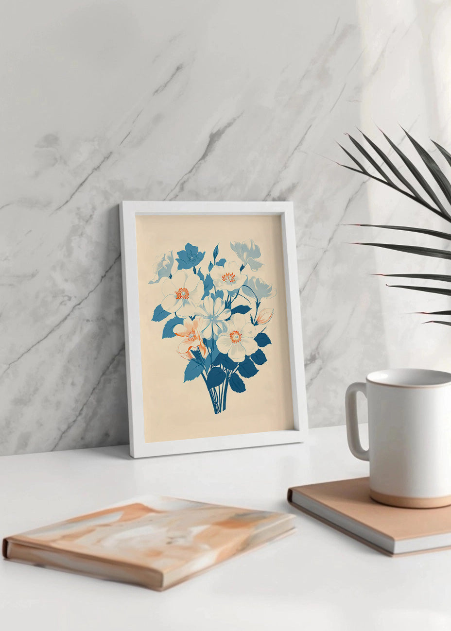 Cuadro Blue bouquet