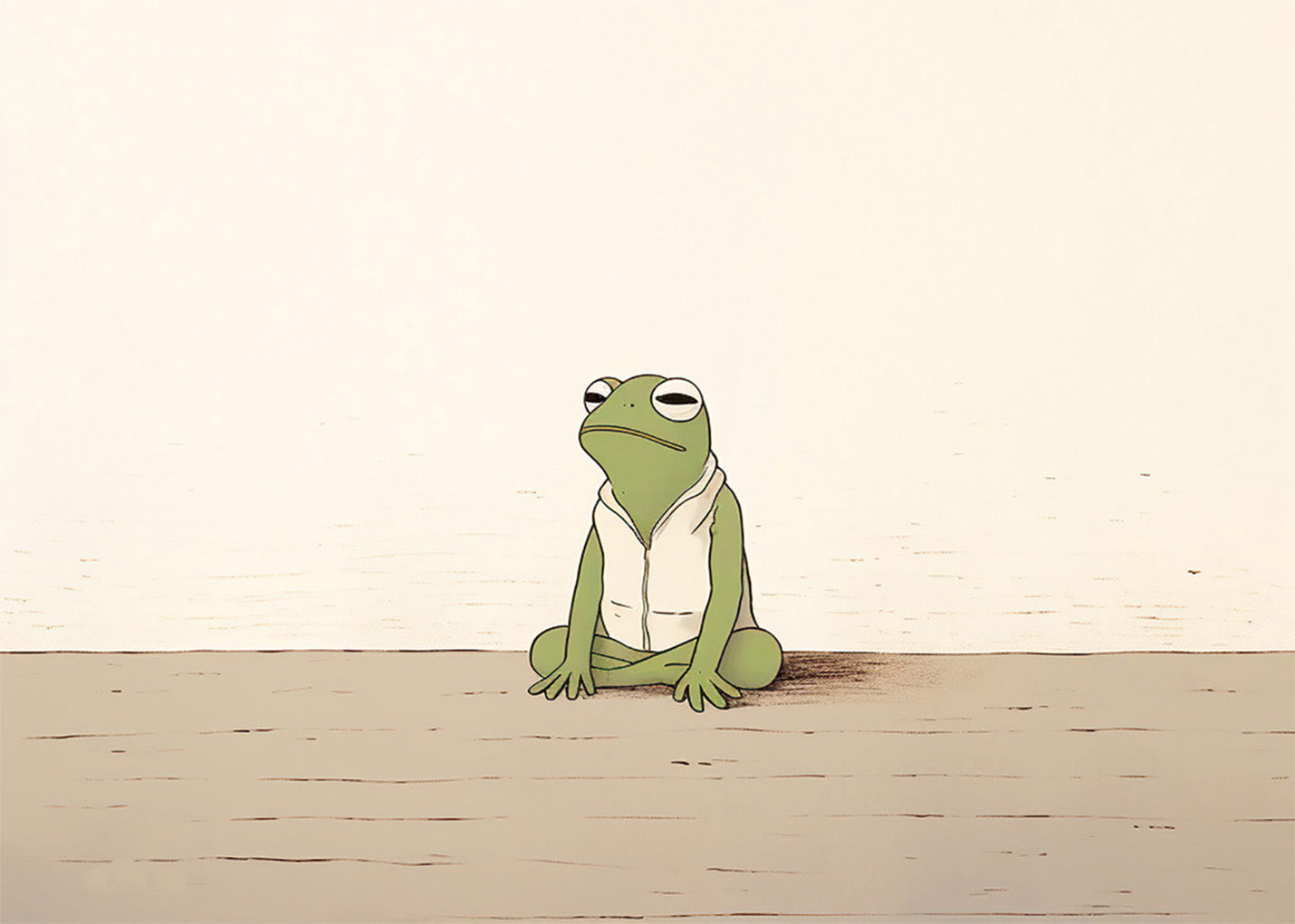 Cuadro Bored frog