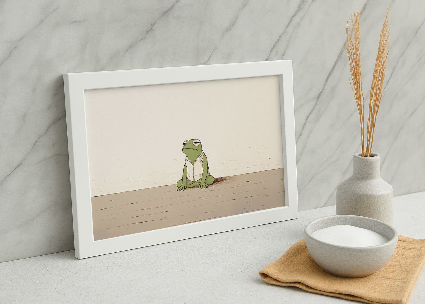 Cuadro Bored frog