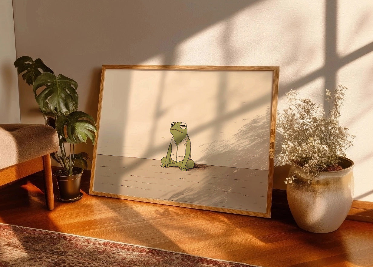 Cuadro Bored frog