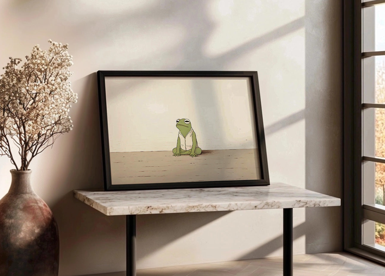 Cuadro Bored frog