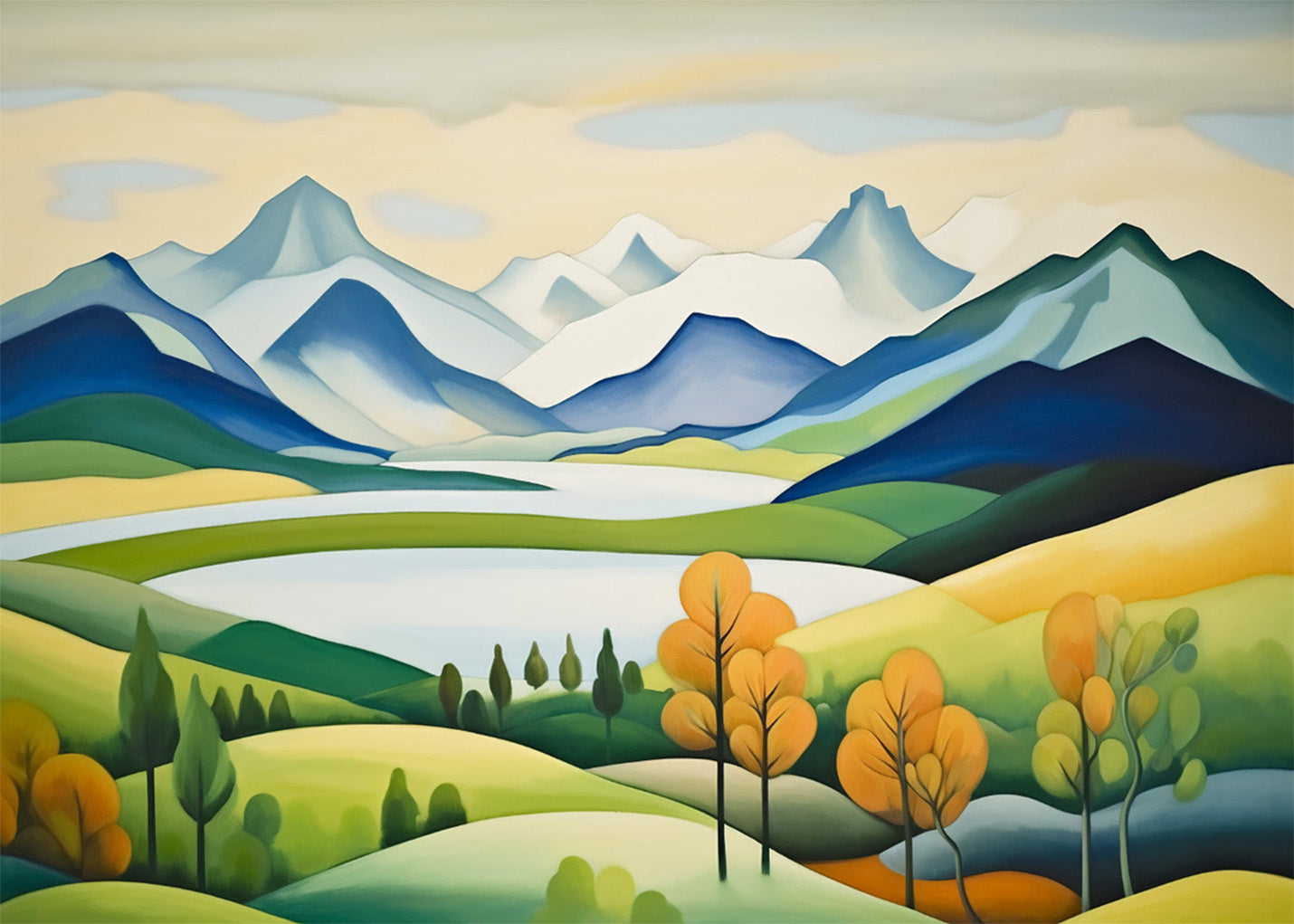 Cuadro Bosque de montaña