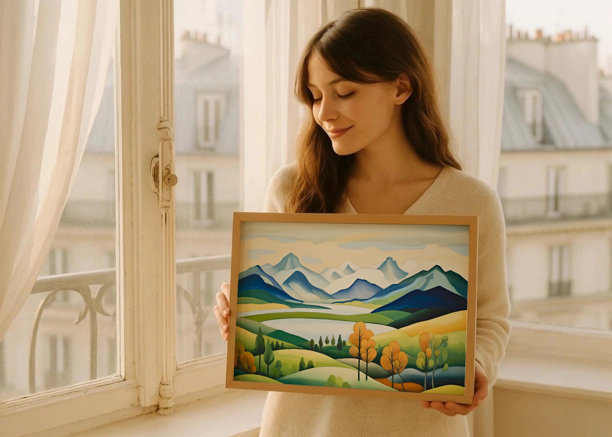 Cuadro Bosque de montaña