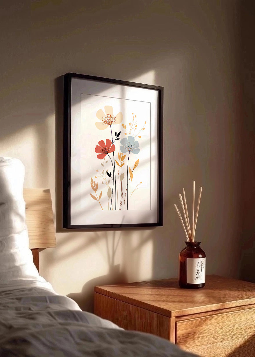 Cuadro Botánico Line art