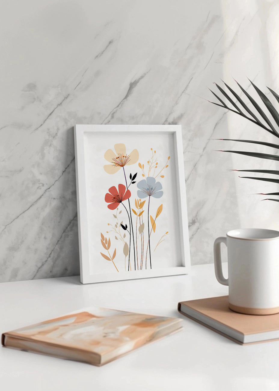 Cuadro Botánico Line art