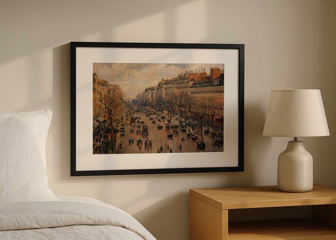 Cuadro Boulevard Montmartre, sol de la tarde (Pissarro)
