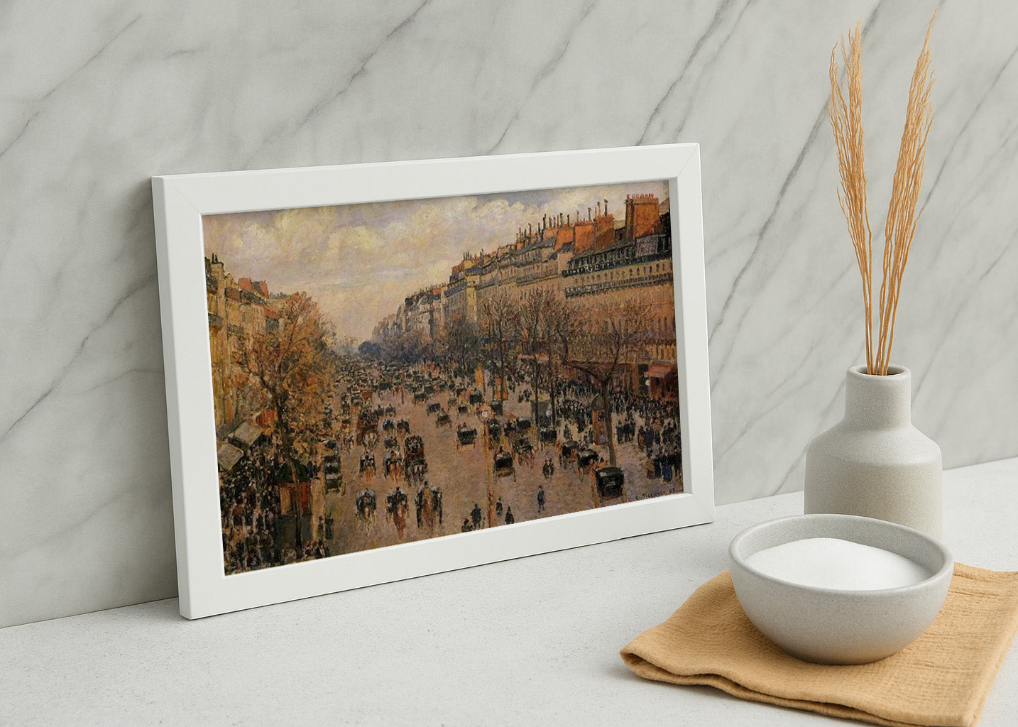 Cuadro Boulevard Montmartre, sol de la tarde (Pissarro)