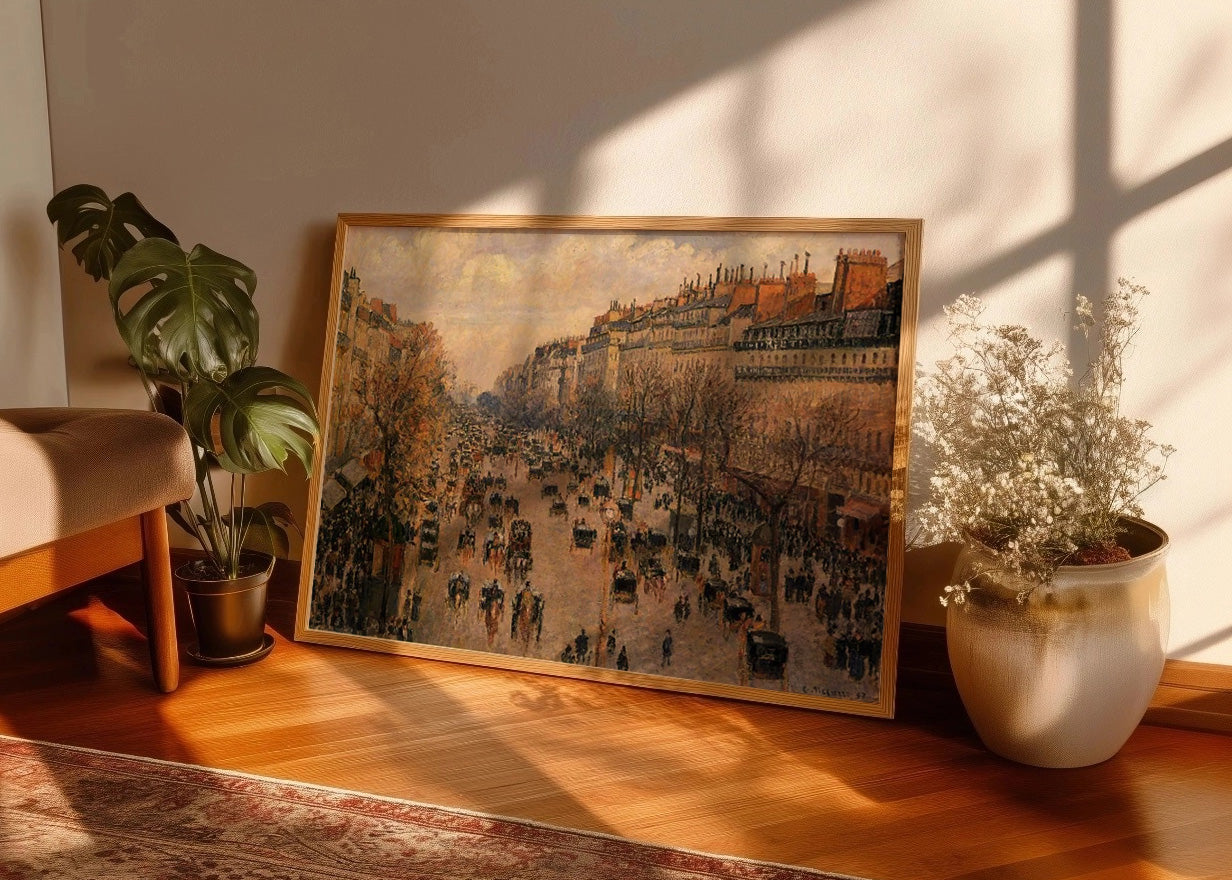 Cuadro Boulevard Montmartre, sol de la tarde (Pissarro)