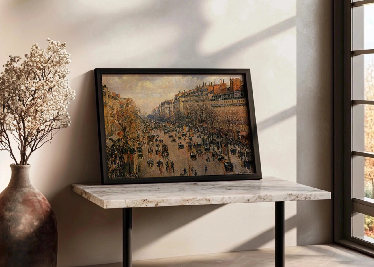 Cuadro Boulevard Montmartre, sol de la tarde (Pissarro)