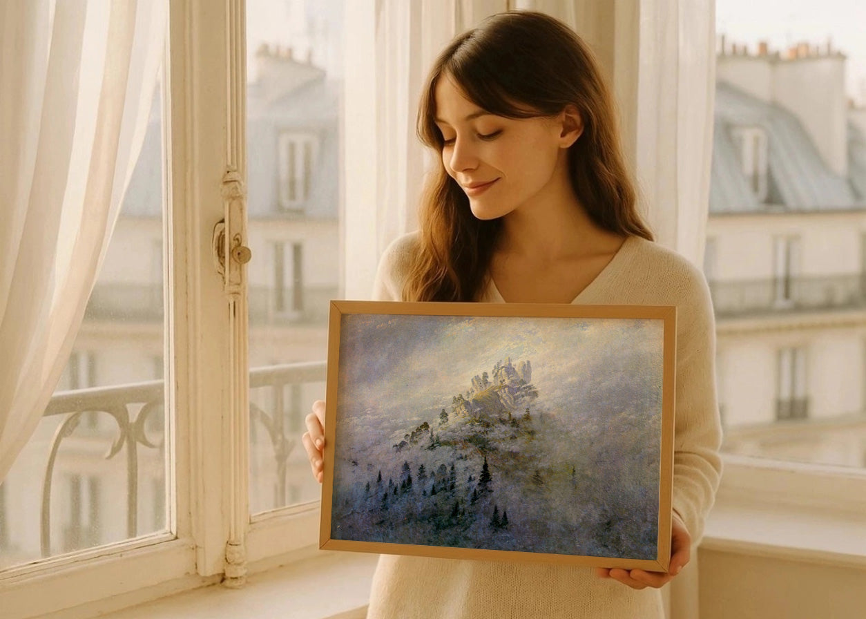 Cuadro Bruma matinal en las montañas (Friedrich)