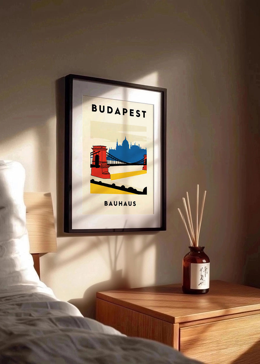 Cuadro Budapest Poster Bauhaus