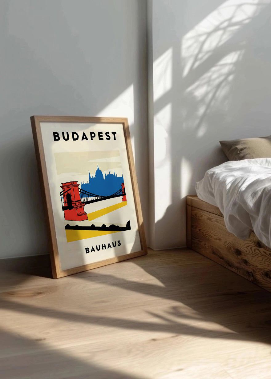 Cuadro Budapest Poster Bauhaus