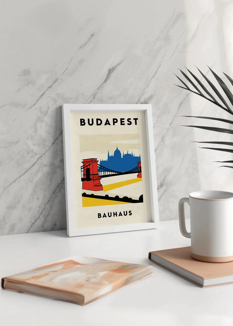 Cuadro Budapest Poster Bauhaus