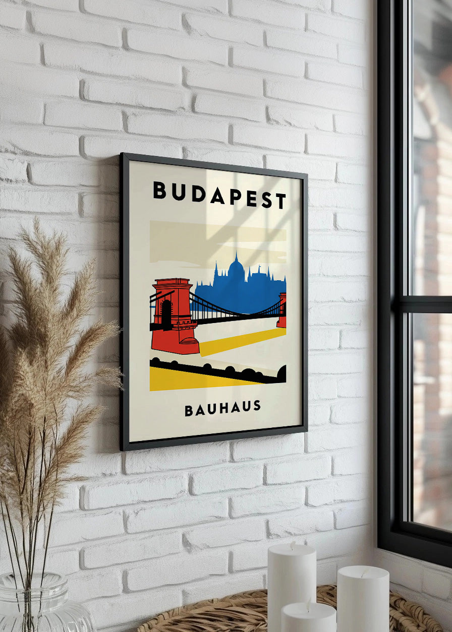 Cuadro Budapest Poster Bauhaus