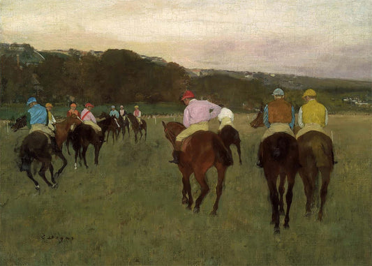 Cuadro Caballos de carreras en Longchamp (Edgar Degas)