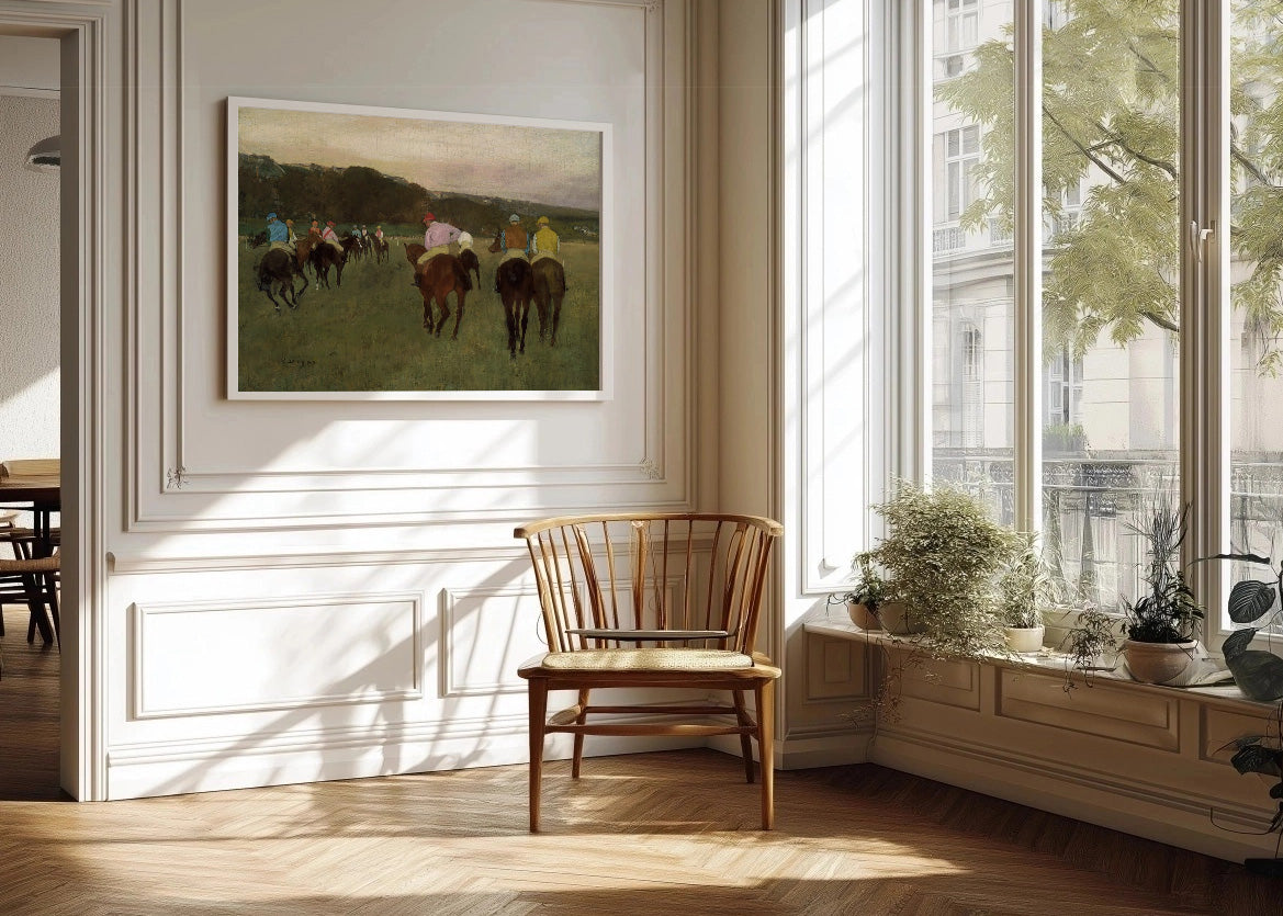 Cuadro Caballos de carreras en Longchamp (Edgar Degas)