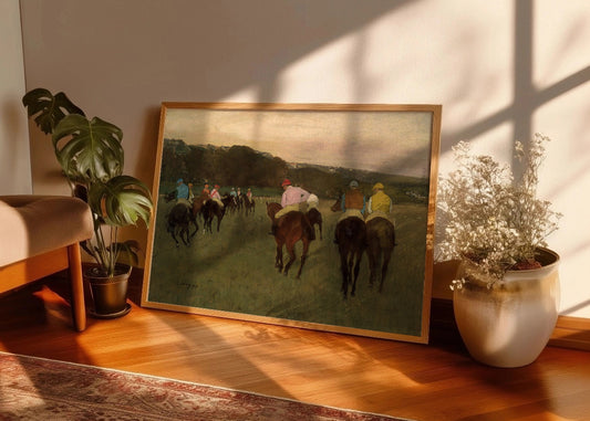 Cuadro Caballos de carreras en Longchamp (Edgar Degas)