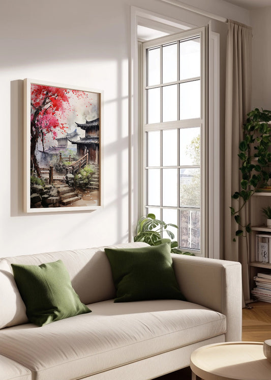 Cuadro Cabaña de bambú