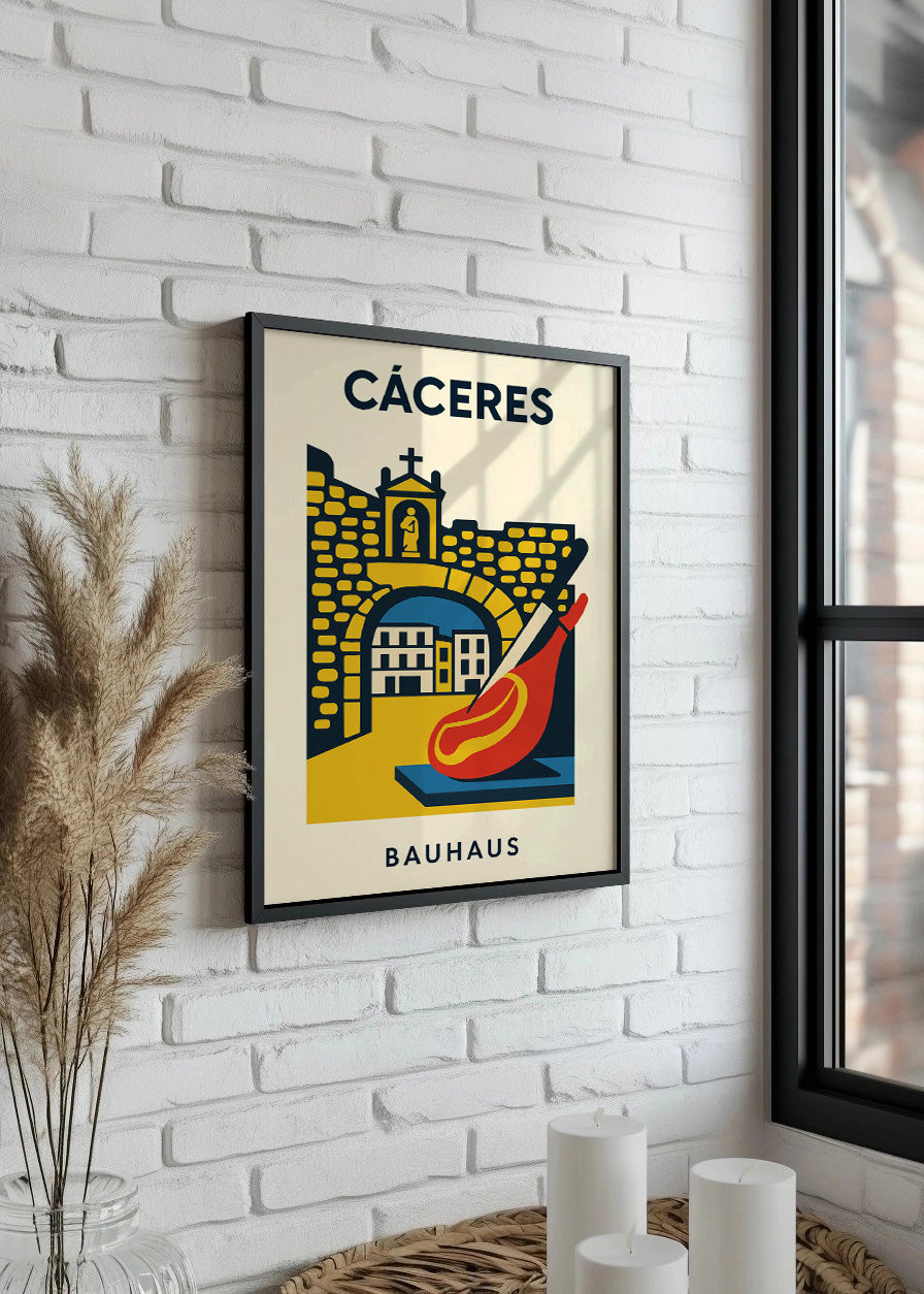 Cuadro Cáceres Poster Bauhaus