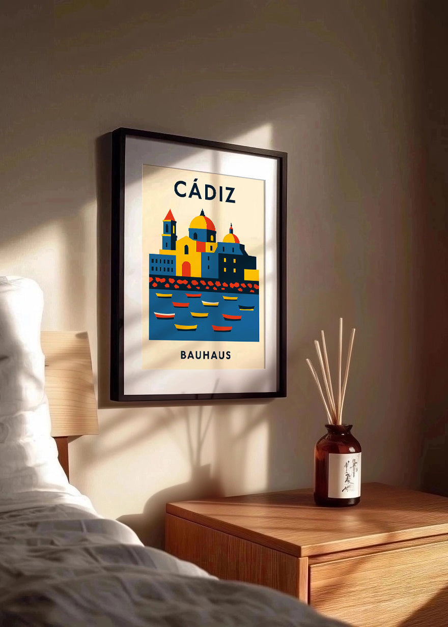 Cuadro Cádiz Poster Bauhaus