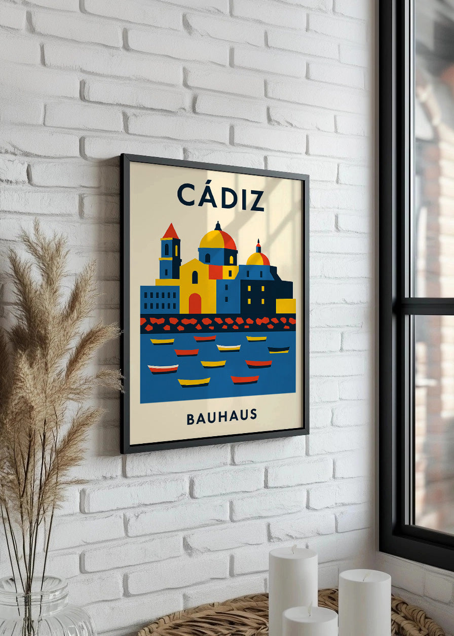 Cuadro Cádiz Poster Bauhaus
