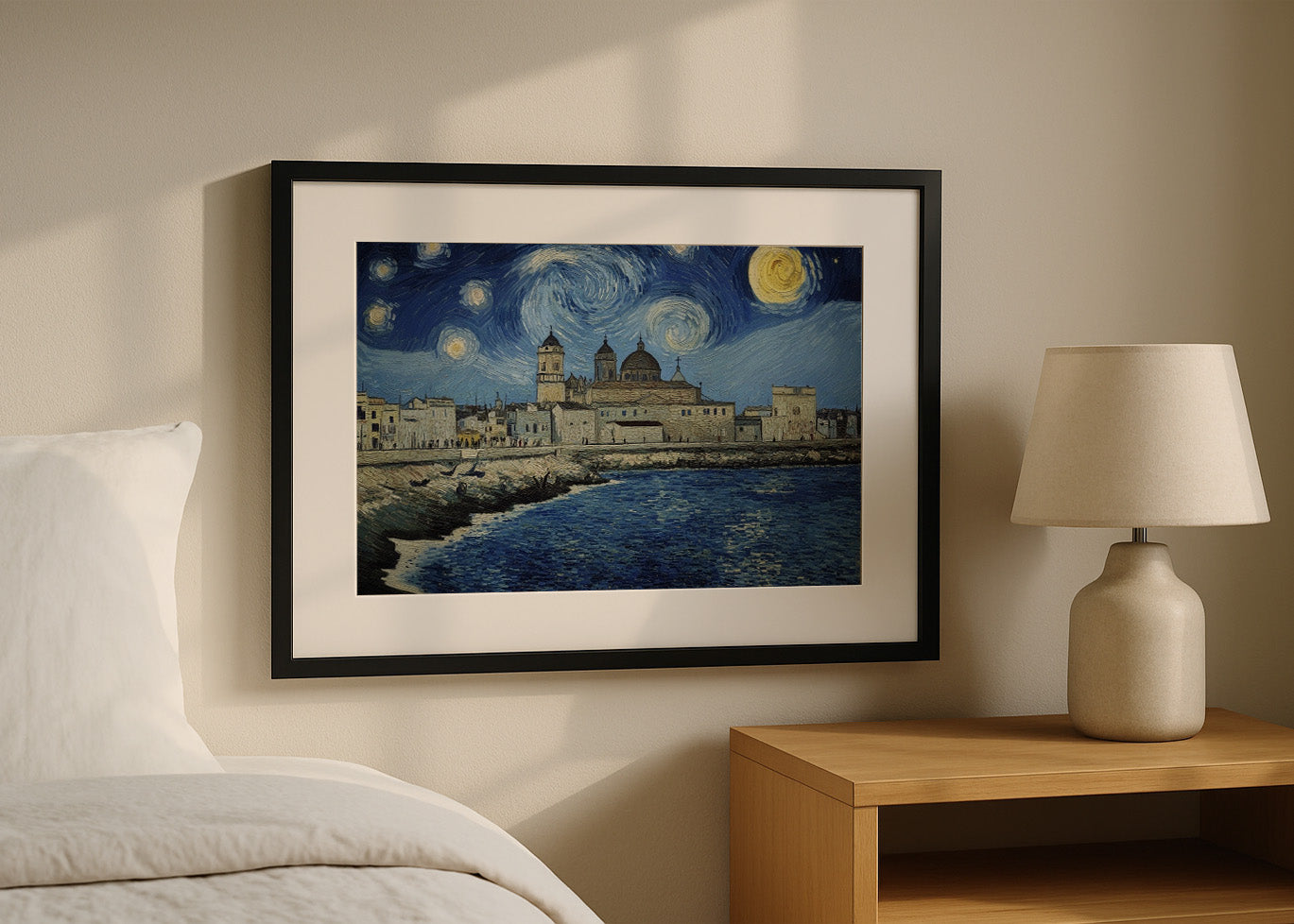 Cuadro Cádiz con catedral - Van Gogh