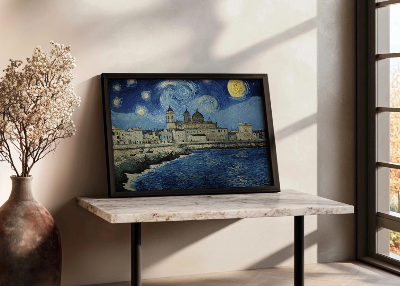 Cuadro Cádiz con catedral - Van Gogh