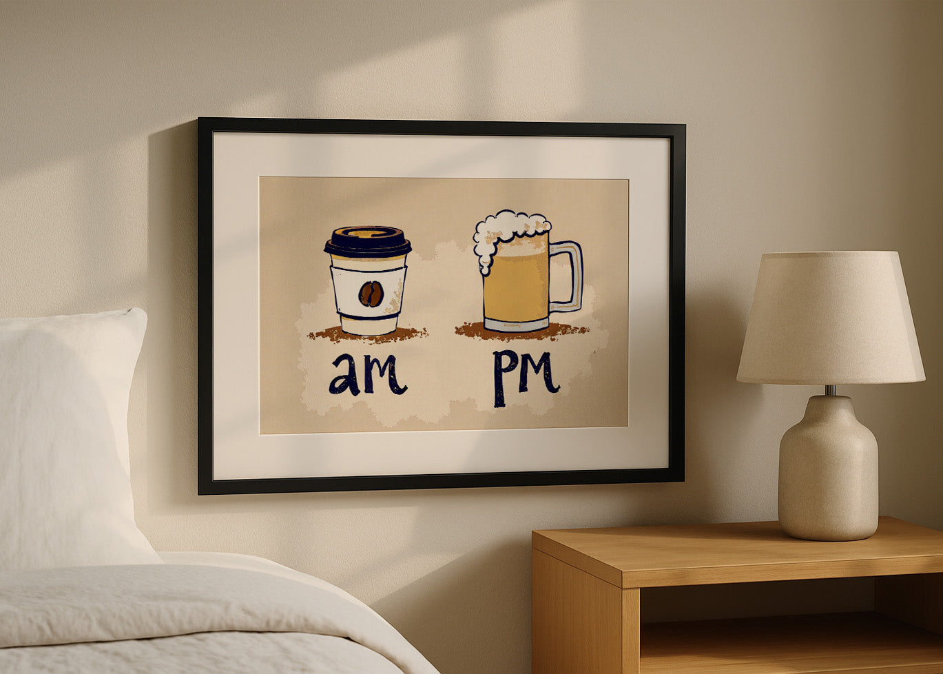 Cuadro Café y Cerveza AM PM