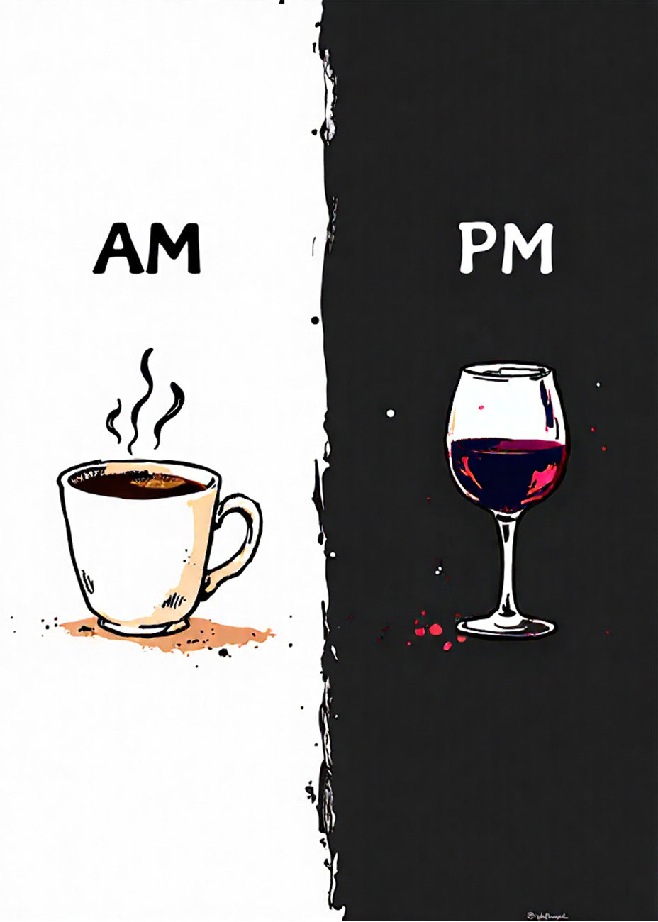 Cuadro Café y Vino AM PM