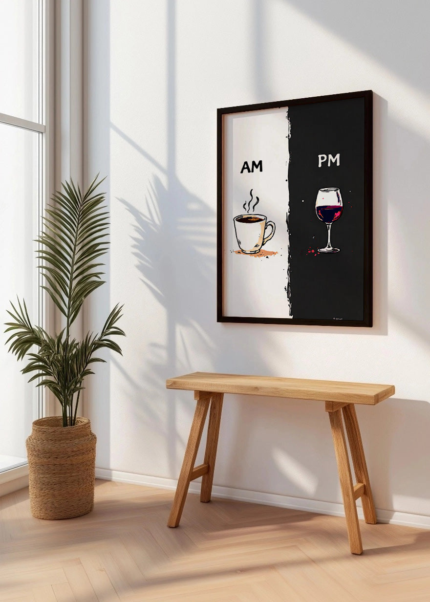 Cuadro Café y Vino AM PM