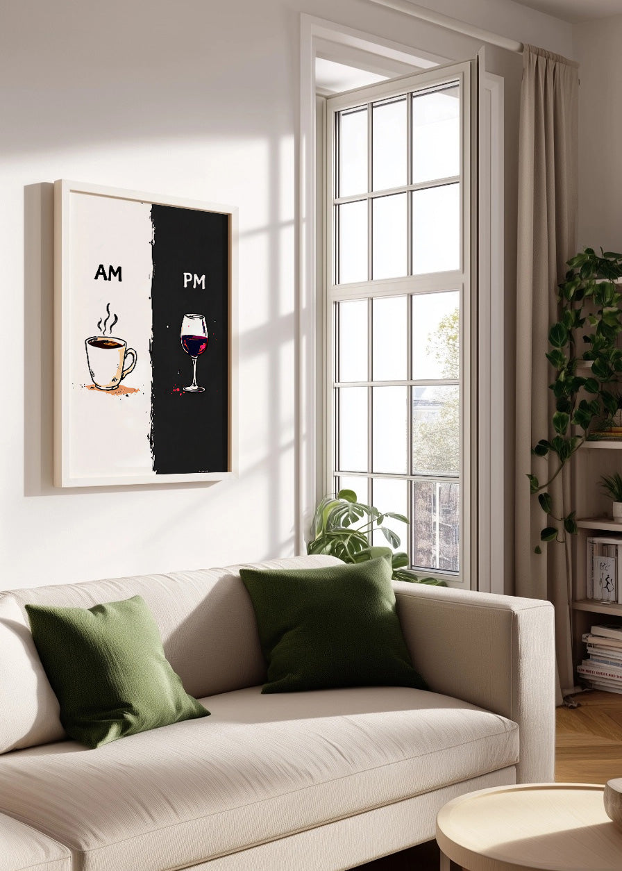 Cuadro Café y Vino AM PM
