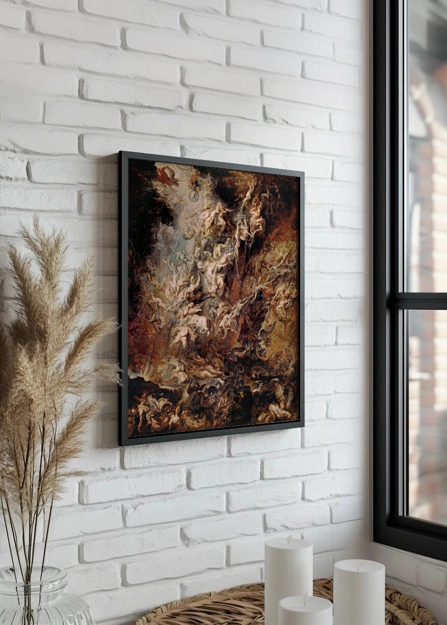 Cuadro Caída de los ángeles rebeldes (Rubens)