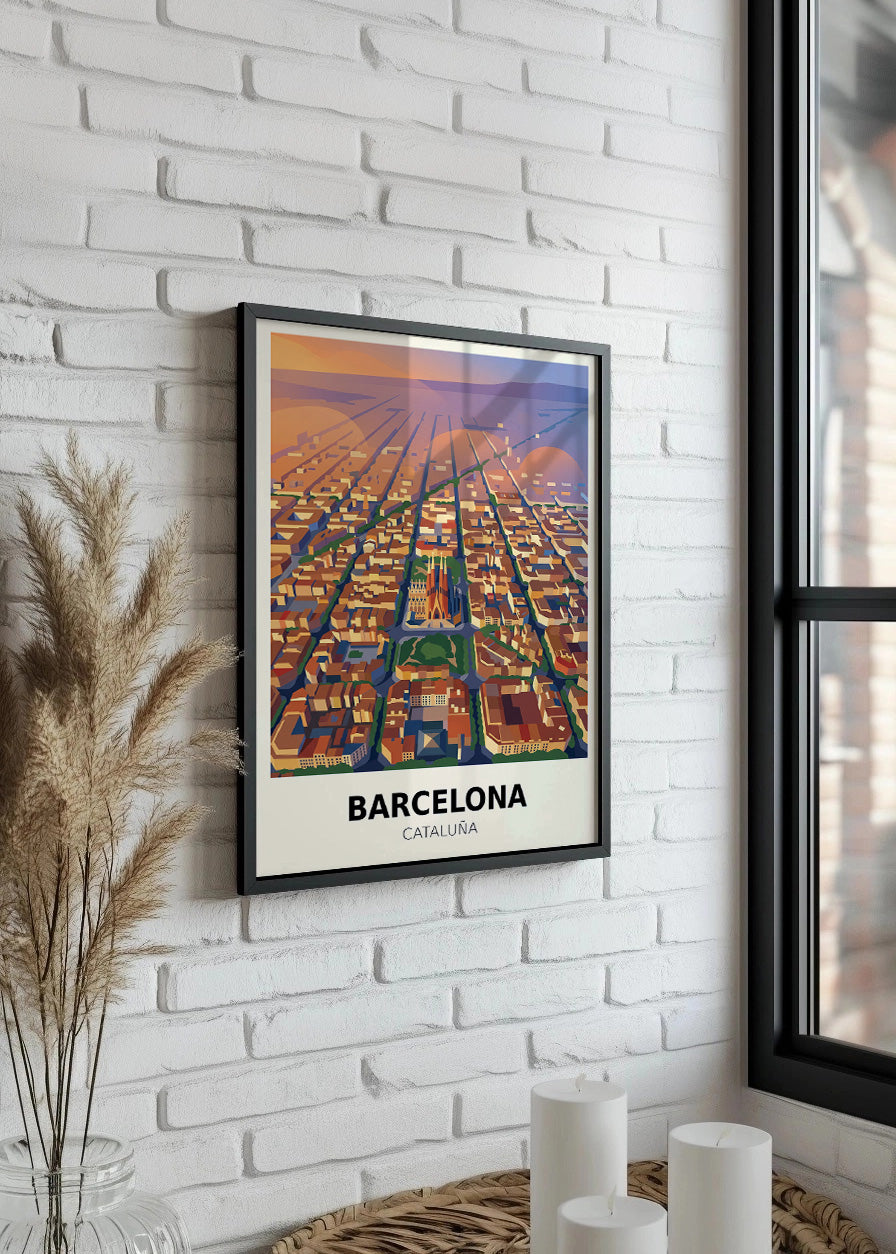 Callejero de Barcelona L'Eixample - Poster