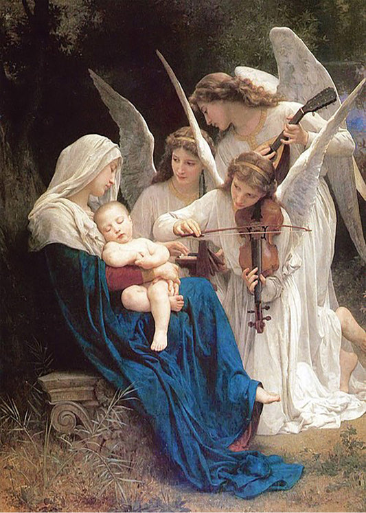 Cuadro Canción de los ángeles (Bouguereau)