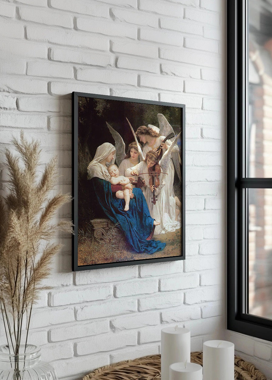 Cuadro Canción de los ángeles (Bouguereau)