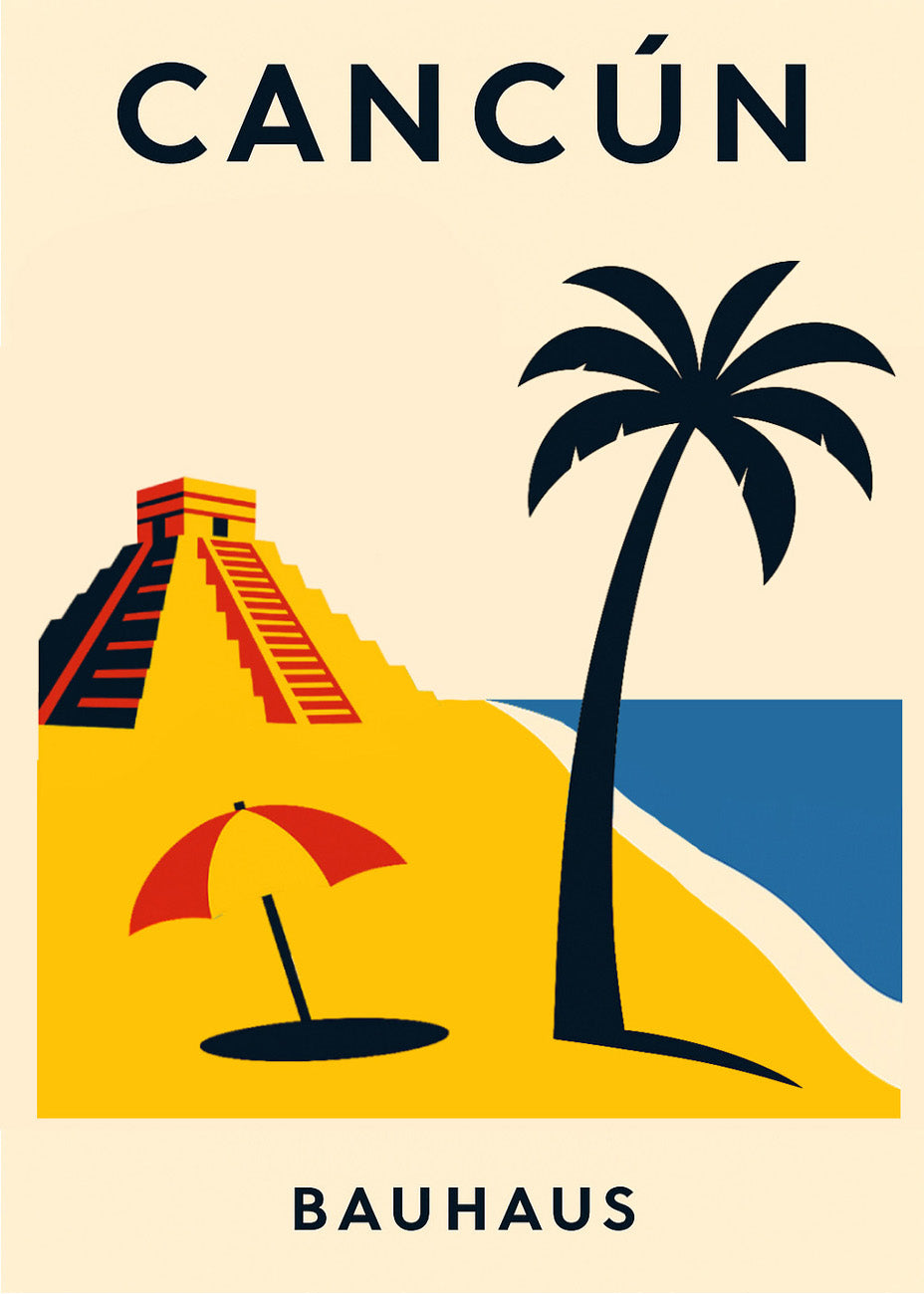 Cuadro Cancún Poster Bauhaus