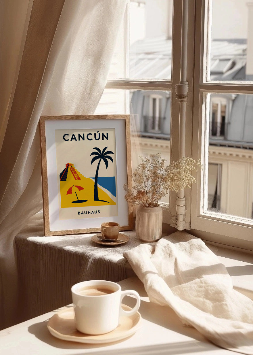 Cuadro Cancún Poster Bauhaus