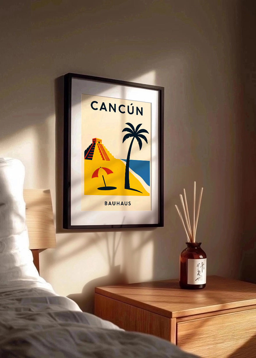 Cuadro Cancún Poster Bauhaus