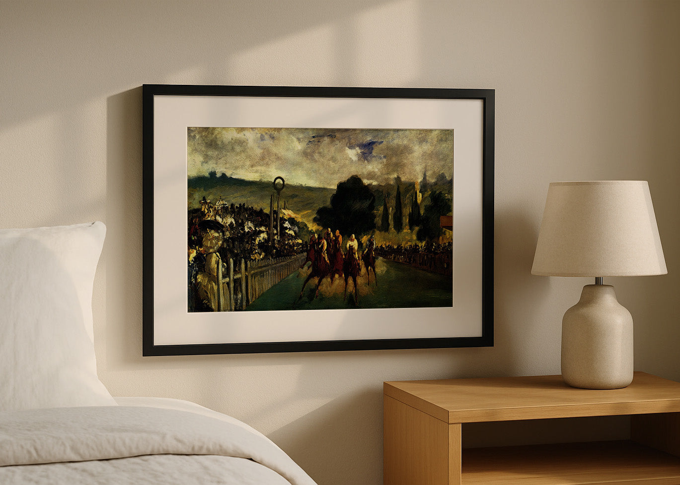 Cuadro Carrera de caballos en Longchamp (Edouard Manet)