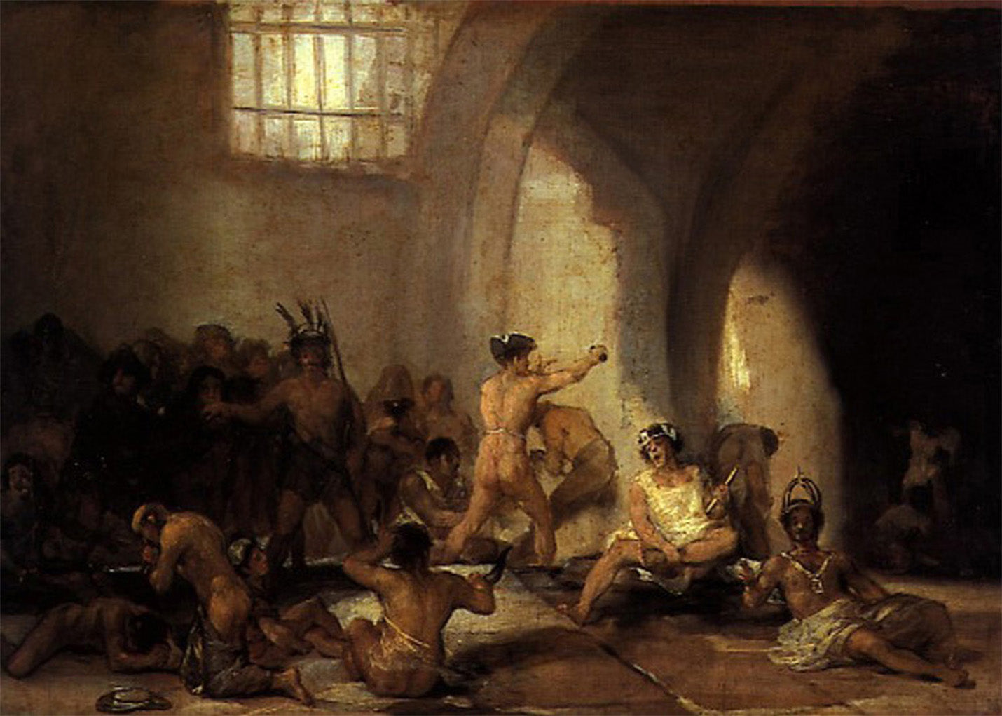 Cuadro Casa de locos (Francisco de Goya)